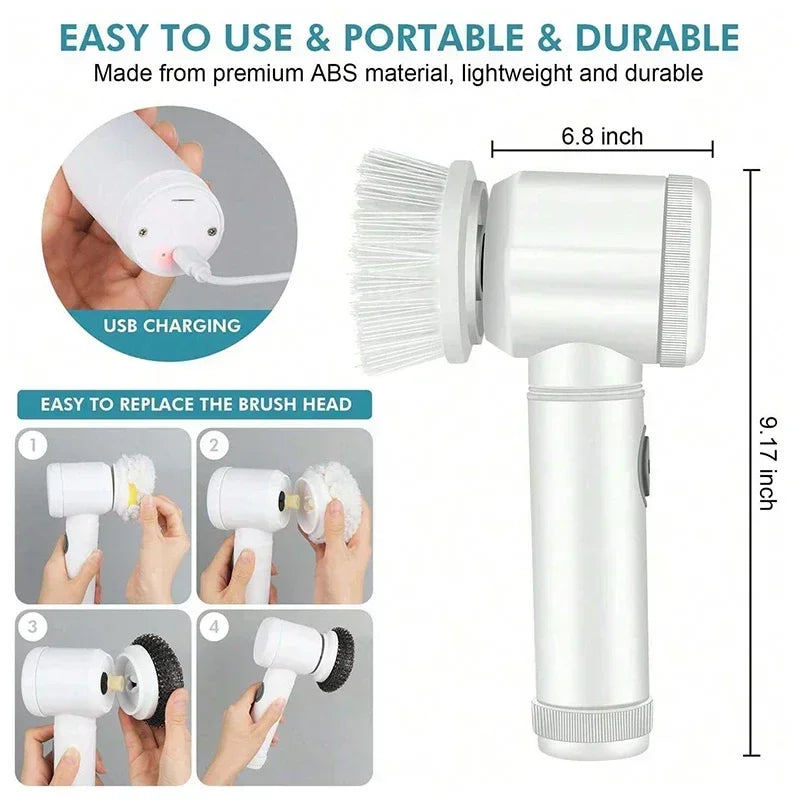 NeverScrub Pro Electric Spin Scrubber